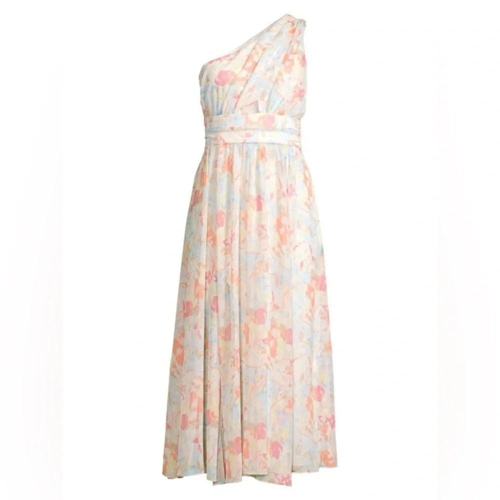 Sara Watercolor Floral Midi Dress size US2 XS - Picture 1 of 4